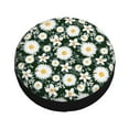 thumbnail image 3 of Gaeub White Daisies and Bee 14-17in Tire Cover, Spare Tire Cover, for Camper Caravan, Trailer, Car, Truck, SUV, Jeep - 16 inch, 3 of 9