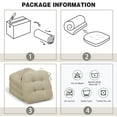 thumbnail image 6 of Baibu Kitchen Seating Cushions, Chair Cushion for Indoor Furniture use, Beige, 16.5"*16.5"*3.5", 4 Packs, 6 of 8