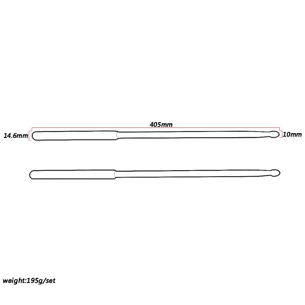Dualoai 1 Pair of 5A Aluminum Alloy Drum Sticks Perfect for Drummers of All Skill Levels