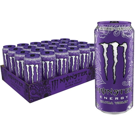 (24 Cans) Monster Energy Drink, Ultra Violet, 16 fl (Best Tasting Monster Drink)