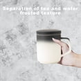 thumbnail image 4 of Ceramic Tea Infuser Cup with Lid - Handle Tea Cup with Strainers for Loose Leaf Tea，Enhanced Heat Protection，Business Mug Office Mug Ceramic Mug, 4 of 8