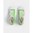 thumbnail image 4 of Glow up Gear color swirls Women's Hightop Canvas Shoe, 4 of 8
