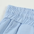 thumbnail image 6 of Women's Hiking Cargo Shorts Lightweight Quick Dry Summer Casual Athletic Shorts Camping Travel Pockets by Yigetop Light blue XL, 6 of 7