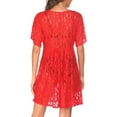 thumbnail image 2 of Inevnen Women's Swimsuit Beach Cover Up Lace Bikini Beachwear Sheer Bathing Suit Coverups, 2 of 4