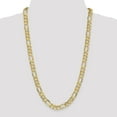 thumbnail image 4 of 14K Yellow Gold 8.75mm Concave Open Figaro Link Chain 24 Inch, 4 of 6