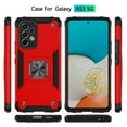thumbnail image 2 of NIFFPD Galaxy A53 5G Case, Samsung A53 5G Case with Screen Protector, Ring Kickstand Shockproof Cover for Samsung Galaxy A53 5G Red, 2 of 7