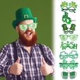 thumbnail image 2 of 8 accesorios para el Día de San Patricio Gafas de sol de plástico verdes para decoraciones de la fiesta de San Patricio, 2 of 8