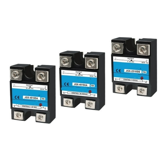 EJYWPSWD 1PCS Solid State Relay Single Phase Non-contact Ssr Dc to Dc Ac to Ac Dc to Ac 24-380vac 10a 25a 40a 50a 60a 80a 100a