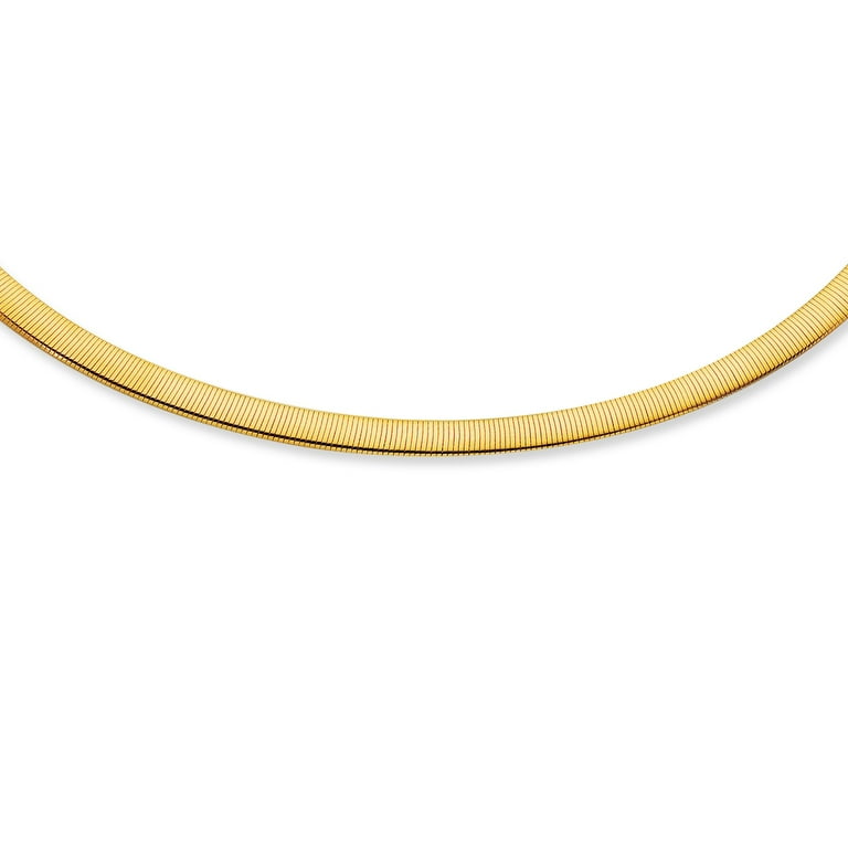 White gold omega clearance necklace