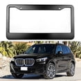 thumbnail image 4 of Tignapoo Black Aluminum Alloy License Plate Frame for American Cars, 31x16x3cm, Includes Mounting Hardware, 4 of 5