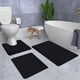 thumbnail image 5 of Juego de alfombrillas de baño de espuma suave | 3 alfombrillas de baño con base antideslizante | Ultraabsorbentes y lavables a máquina | Alfombrillas modernas para inodoro y ducha, 5 of 6