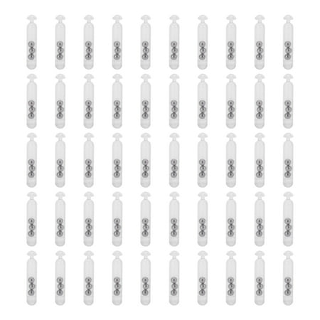 Fishing Lure Baits Rattles Fishing Rattles Worm Jig Fishing Lure Rattles Shake Metal Ball Rattles Insert Tube Sound Attract Fly Tie Tying (Clear White)