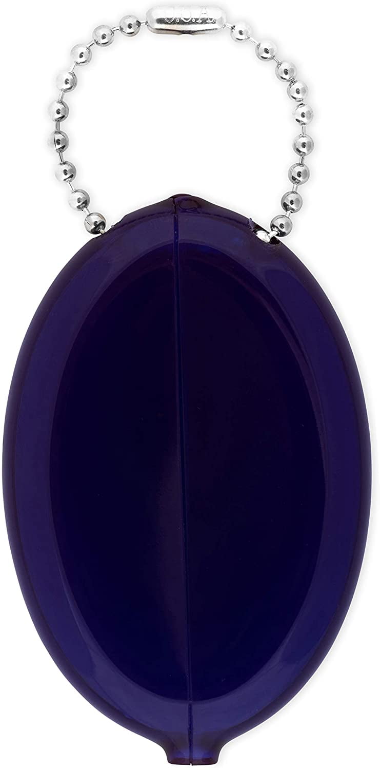 Oval Rubber Coin Purse Change Holder Made in U.S.A. For Men/Woman With