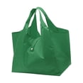 thumbnail image 3 of Bolsa de compras reutilizable para comestibles, tela Oxford lavable y resistente, bolsa de compras plegable de gran capacidad, Color sólido Verde, 3 of 8