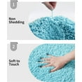 thumbnail image 4 of Bathroom Runner Rug 24x59 Teal Non Slip Fluffy Long Bath Mat for Bathroom Floor Washable Plush Luxury Bath Rug for Tub Absorbent Shower Sink Mat Bedside Rug, 4 of 14