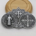 thumbnail image 2 of Christian Crosses Keychain Pendant Antiqued Metal Hanging Ornament for Prayer, 2 of 19