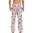 thumbnail image 2 of HPINK-T Red Heart Men's Sleep Pajama Pants Sleep Bottoms Pj Lounge Pant Sleepwear, 2 of 13