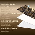 thumbnail image 5 of Baroque Peel and Stick Wallpaper Luxurious Baroque Navy Gold Damask Aristocratic Vintage Wall Mural 23.6in x 9.8ft Self Adhesive Removable Wall Paper Renter Friendly Wallpaper for Bedroom Men, 5 of 8