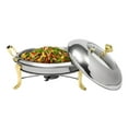 thumbnail image 3 of 2.5L Gold Stainless Steel Round Chafing Dish, Buffet Chafer Catering Chafers and Buffet Warmers with Fuel Holder- for Hotels,Buffets,Restaurants, 3 of 22