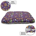 thumbnail image 3 of Carnival Pet Bed, Brazilian and Map Flag Samba Dancer Beach Cup Flowers, Chew Resistant Pad for Dogs and Cats Cushion with Removable Cover, 24" x 39", Dark Violet Multicolor, by Ambesonne, 3 of 4