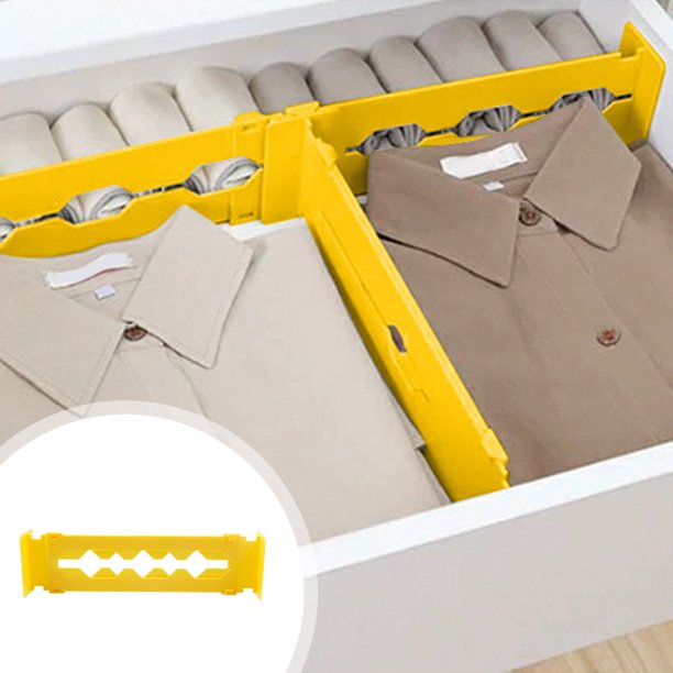 Organizador de almacenamiento con cajón divisor expandible gratuito, divisor portátil combinado para el hogar, divisores retráctiles gratuitos para almacenamiento y organización.