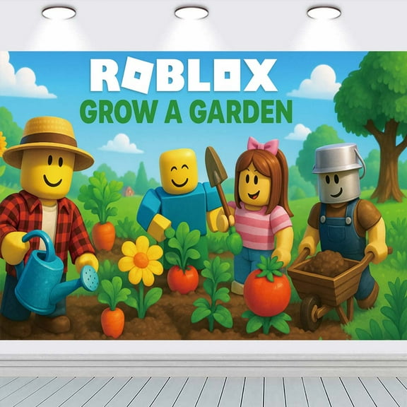 Grow a garden Party Supplies Backdrop Banner Poster Birthday Decorations Background for Photography Taspestry