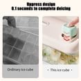 thumbnail image 4 of Compartimento para hielo Caja de hielo con botón pulsador de gran capacidad Dispensador de hielo Refrigerador Congelador Fácil de usar en el hogar Gran capacidad 28 cubitos de hielo por Akmoler, 4 of 7