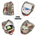 thumbnail image 5 of JIALIOU Mini Backpack Purse for Women Quilted Casual Daypack Small Travel Shoulder Bag, Snowman with Christmas Hat, 5 of 7