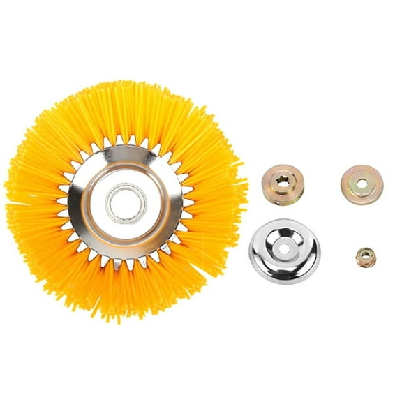 8 Inch Universal Grass Trimmer Nylon Wire Wheel Trimmer Brush Weeder Rotary Weed Brush for Garden Weed Lawn