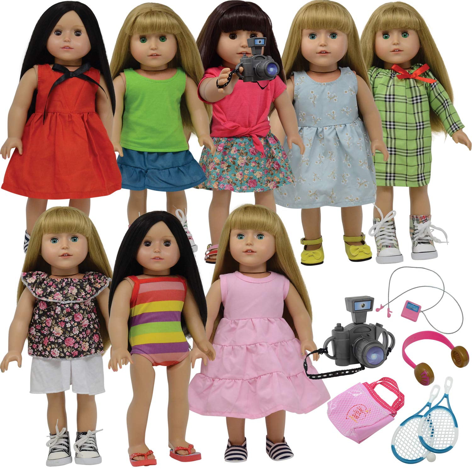 Doll Clothes for American Girl 18” inch Dolls Wardrobe Makeover Outift