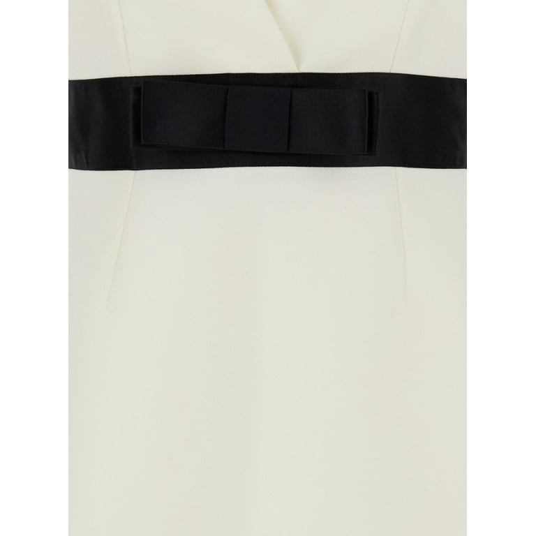 【関税&送料込み】Dolce & Gabbana White Layered Mini Dress Dolce & Gabbana Women's White Layered Mini Dress In Wool
