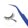 thumbnail image 4 of Unique Bargains 1 Pc Durable Eyelashes Tweezers for Bathroom Blue Stainless Steel, 4 of 6
