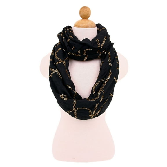 Premium Chains Design Infinity Loop Fashion Scarf