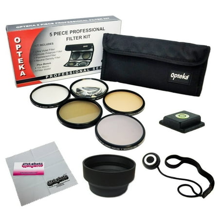 72MM Professional Filter Accessory Kit for CANON (EF 35mm f/1.4L, EF 85mm f/1.2L II, EF 135mm f/2L), NIKON (85mm f/1.4, 18 200mm f/3.5 5.6G) Lenses - Includes Opteka Filter Kit (UV, CPL, FLD, ND4