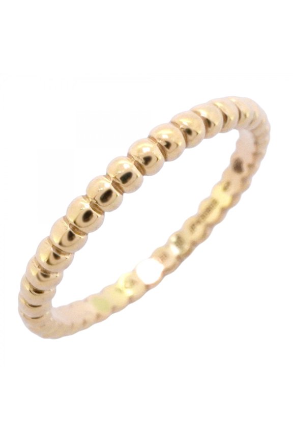 Pre-Owned Van Cleef & Arpels Perlee Small Ring, 18K Yellow Gold, Size 50, Ladies' Ring