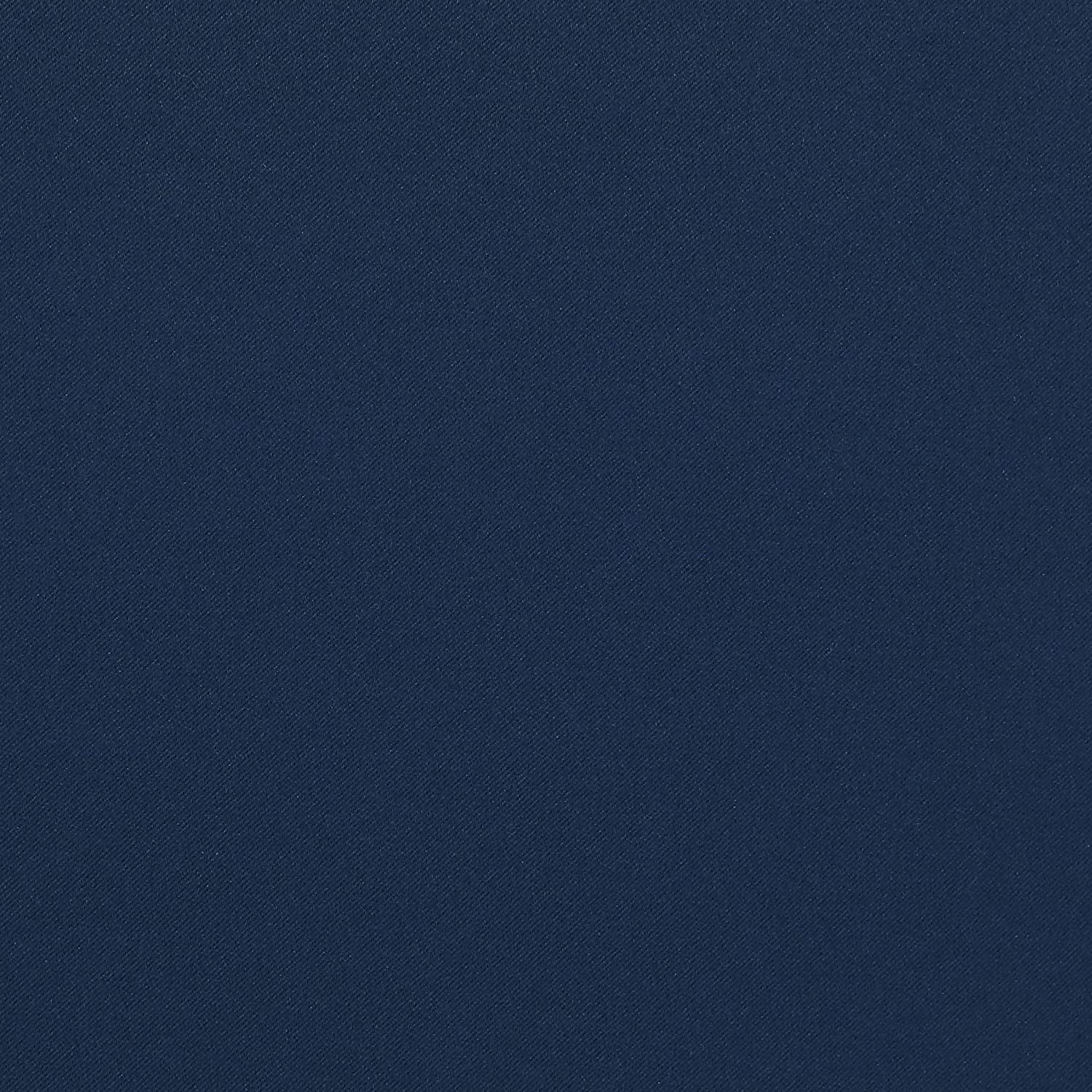 ECLIPSE Brockfield Waterproof Blackout Thermal Insulated Grommet Outdoor Curtain for Patio or Porch (1 Panel), 52 in x 108 in, Navy