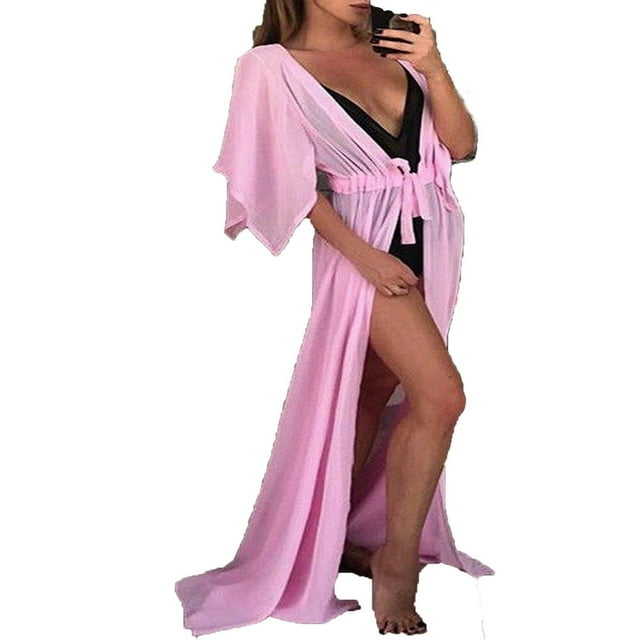 Cardigan en Chiffon pour Femmes Couverture de Bikini Tenue de Plage