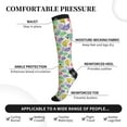 thumbnail image 2 of Sikiie Colorful Pattern With Cute Chameleons 1 Pairs Compression Socks for Men and Women 15-20 mmHg Running Support Socks, 2 of 7