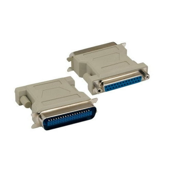 Kentek DB25 25 Pin Female to CN36 36 Pin Male, Male to Female M/F Molded Centronics Parallel Printer Adapter Gender Changer Coupler RS-232 SCSI