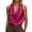 Hot Pink, variant on ZHOUCHANKIDS Women's Halter Tops Open Back Deep V Cowl Neck Draped Front Sleeveless Summer Going Out Top M