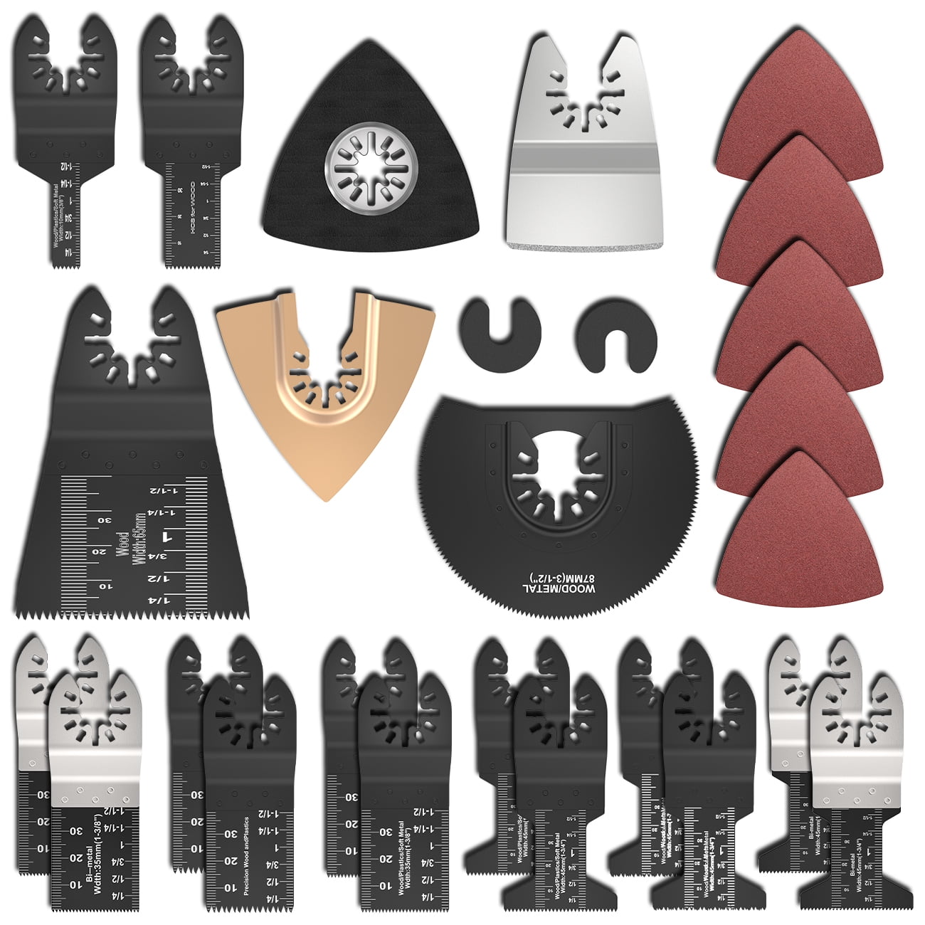 Miuline 26 Pcs Oscillating Saw Blades 