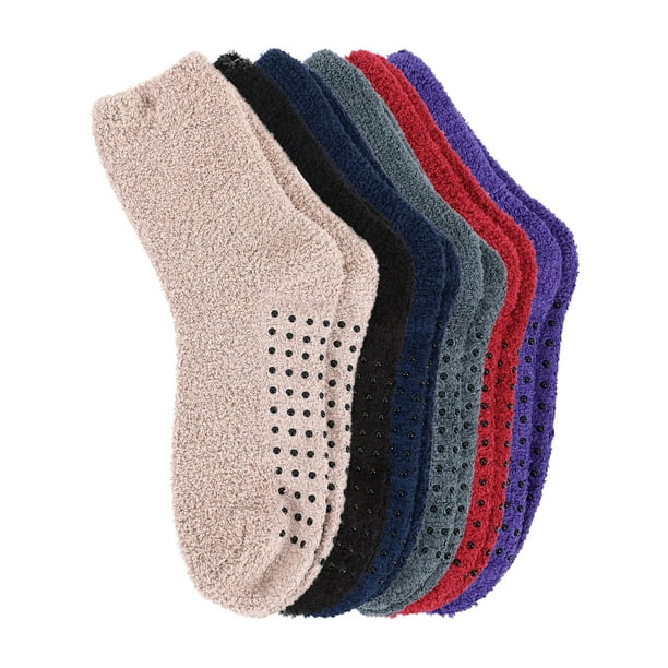 BASILICA Adult Men's Thick Warm Indoor Antiskid Winter Slipper Socks