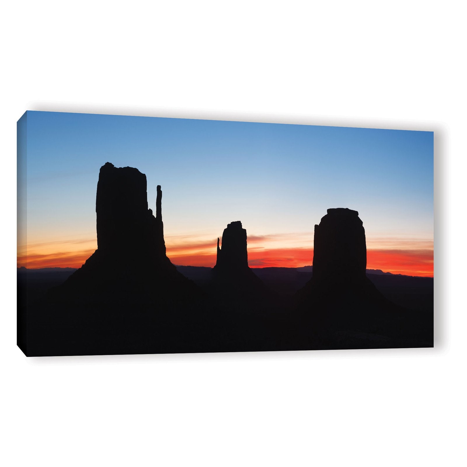 Monument Valley Sunrise Silhouette Panoramic