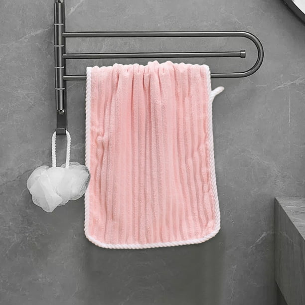Toalla de Baño de Suave y Lujosa Felpa | Azul, Rosa, Blanco, Gris | 35 X 75 Cm | para El Hogar y Viajes | Absorbente y Duradera | 1 Unidad