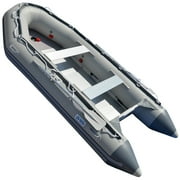 BRIS 1.2mm PVC 14.1Ft Inflatable Boat Rescue Dive Raft Power Boat