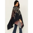 thumbnail image 4 of Idyllwind Women's Stonehaven Paisley Print Warm Hand Shawl Steel Blue One Size  US, 4 of 4