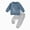 H01-Blue, variant on TOWED22 Toddler Baby Girl Clothes Infant Ruffle Long Sleeve Sweatshirt and Pants Set 2 Piece Fall Winter Outfits Size:0-6 M,Color:Blue