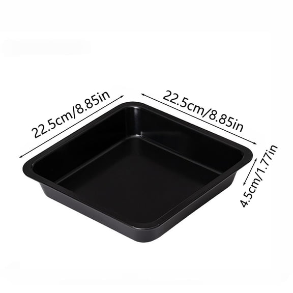 9-Inch Square Nonstick Baking Pan for Cakes, Brownies, Lasagna, and Pizza - Rust-Resistant Carbon Steel with Reinforced Edges, Oven Safe, Easy Clean