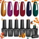 thumbnail image 1 of Kit de esmaltes de uñas Beetles Fall Gel, 6 colores, dorado, verde y burdeos, 1 of 9