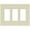 Goldstone, variant on Lutron CW-3-SS Claro Three Gang Designer Wall Plate - Stainless Steel